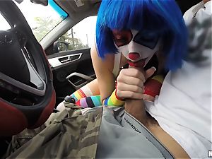 man meat luving clown Mikayla Mico drilling in public